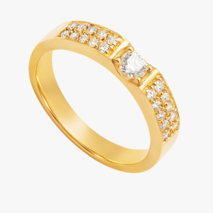 Cặp nhẫn cưới Kim cương Vàng 18K Aurelia
