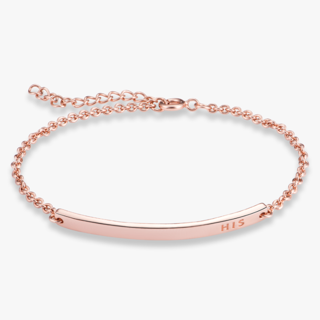Lắc tay đôi bạc couple Aurelia